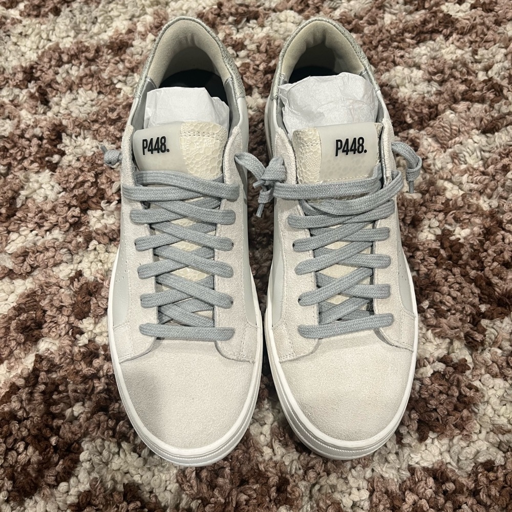 Worn once P448 Women's Thea Platform Sneakers size 40 in Coyote - Picture 2 of 6